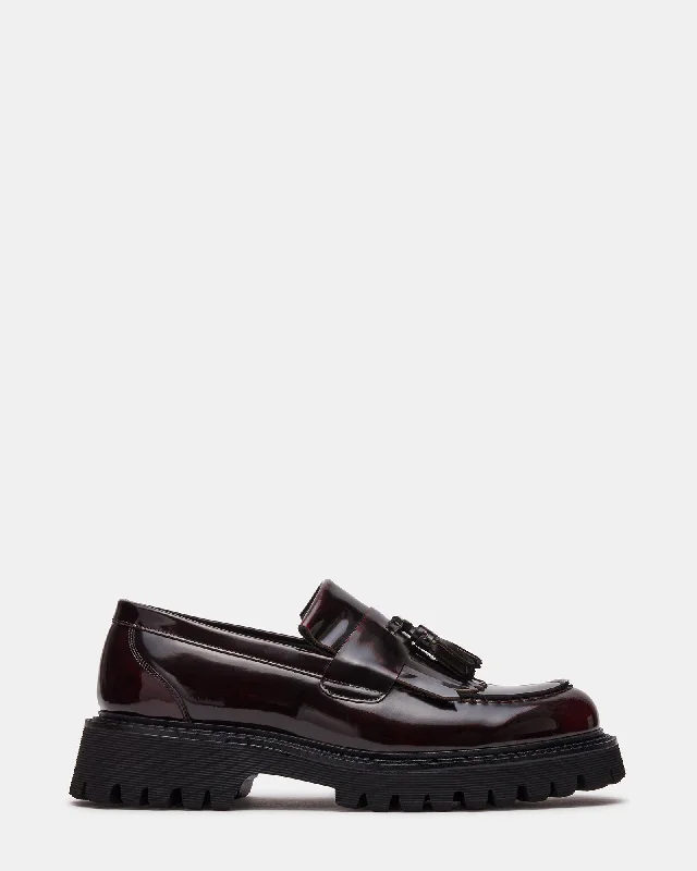 Men's loafers with a leather lining for comfortZEV BURGUNDY