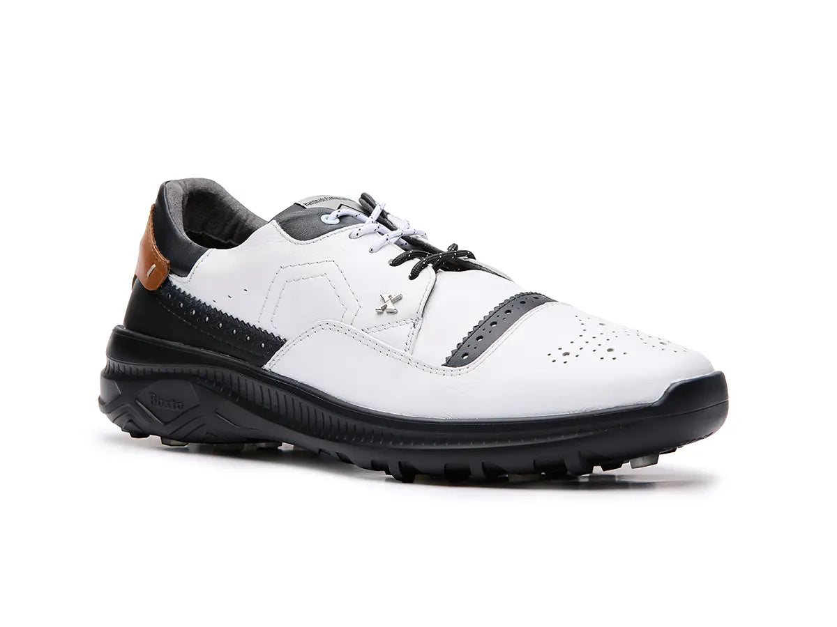 Modern golf shoes in grayEXO X2 Spikeless Golf Shoes White