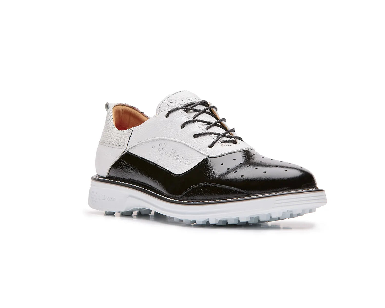 Resort - course golf shoes for vacation playInspiration Paris Spikeless Golf Shoes Black White Resort - course golf shoes for vacation playInspiration Paris Spikeless Golf Shoes Black White