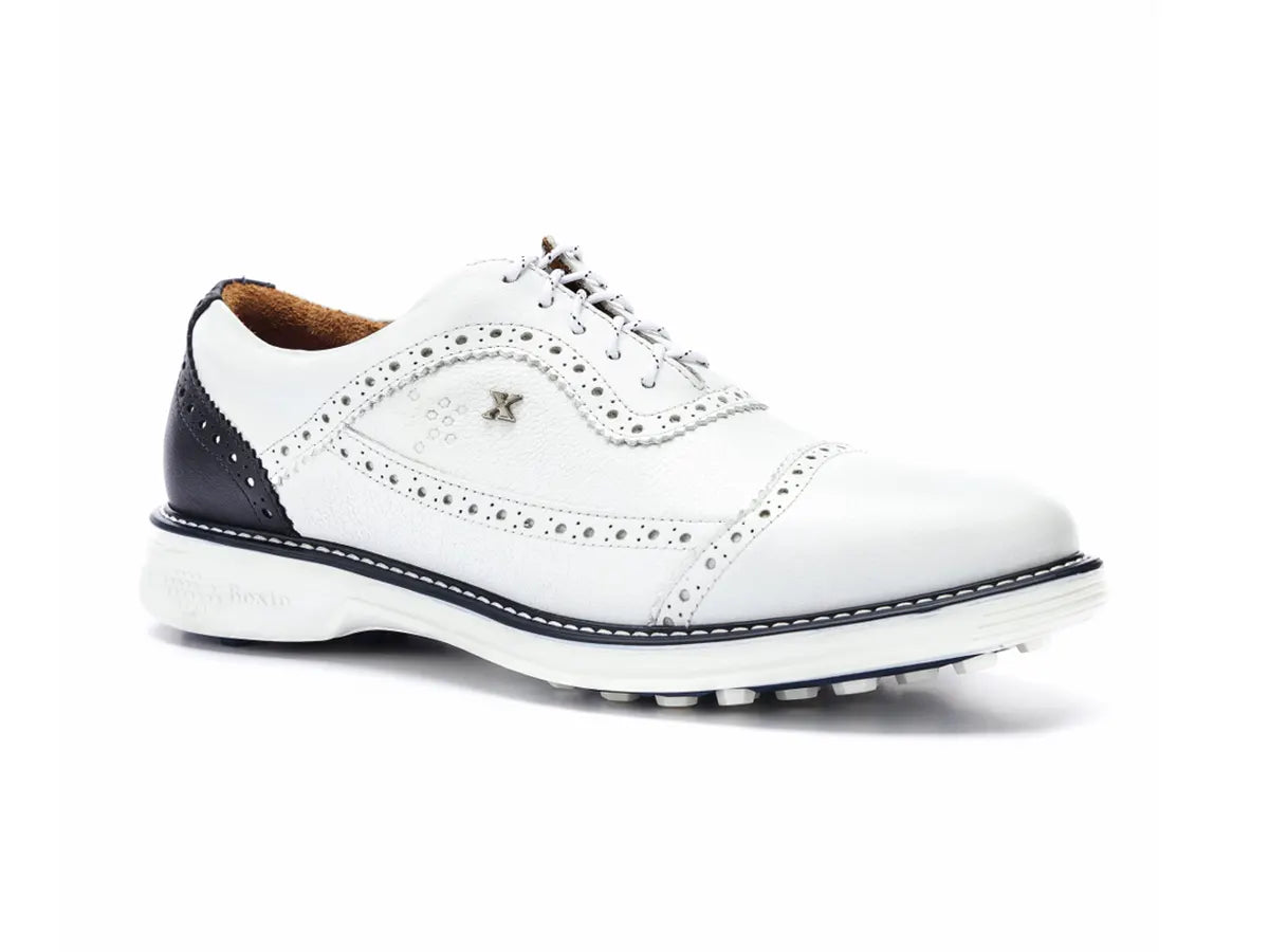 Colorful golf shoes in redLegacy Hope Spikeless Golf Shoes White Navy Blue