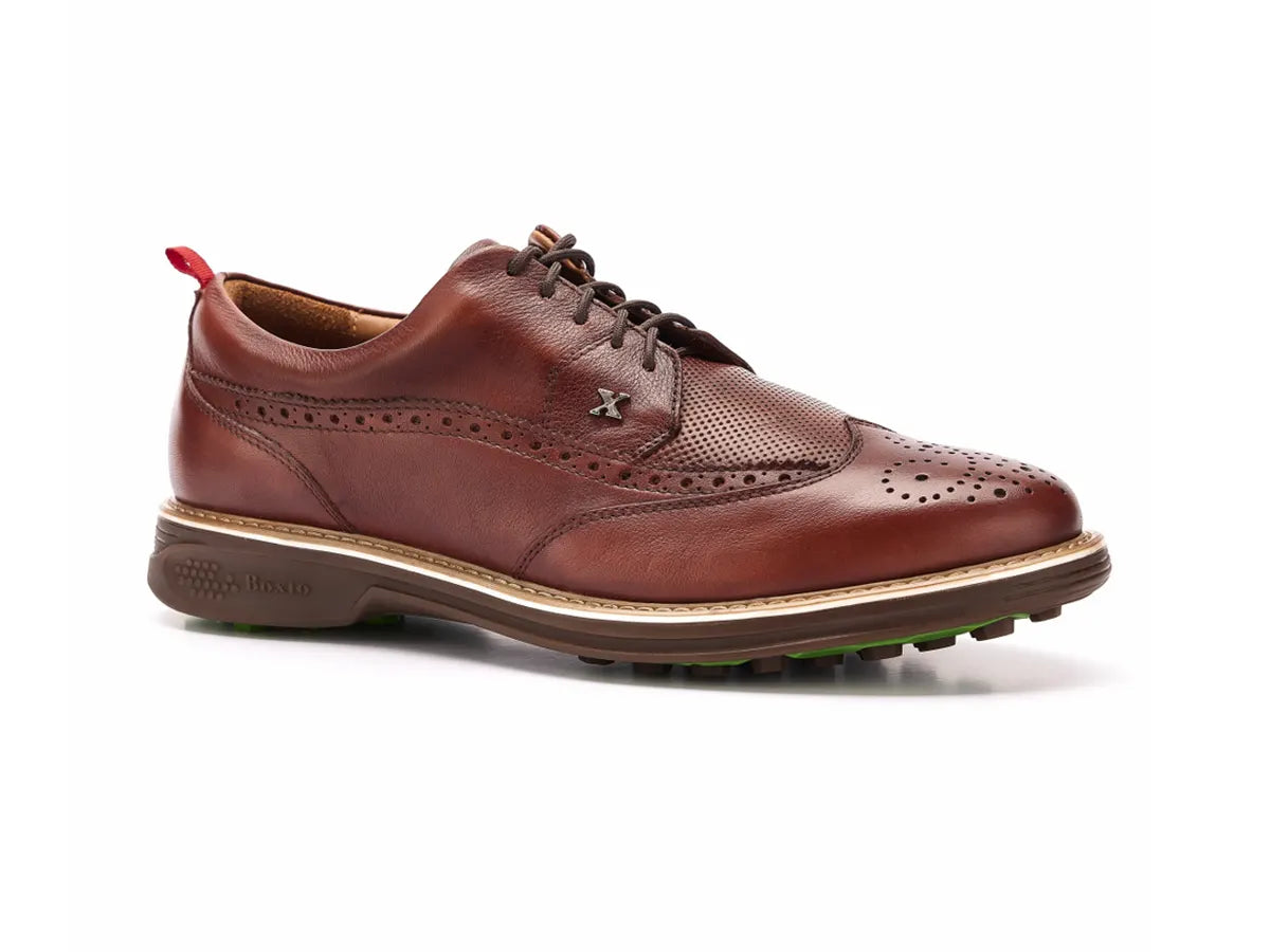 Golf shoes with a high - heel designLegacy Love Spikeless Brown Golf Shoes