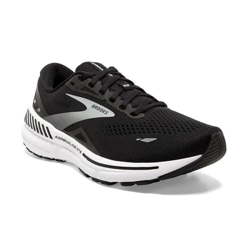 Men's running shoes with a breathable liningBrooks Adrenaline GTS 23 Men's - Black/White/Silver Men's running shoes with a breathable liningBrooks Adrenaline GTS 23 Men's - Black/White/Silver