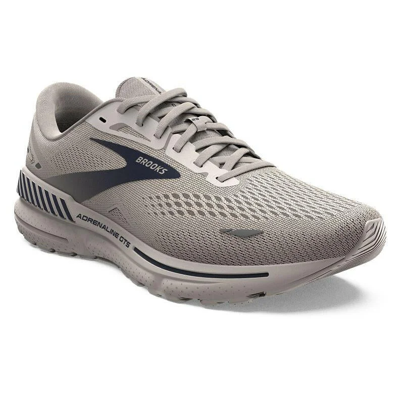 Men's running shoes with a wide toe box for comfortBrooks Adrenaline GTS 23 Men's - Crystal Grey/Surf The Web/Grey Men's running shoes with a wide toe box for comfortBrooks Adrenaline GTS 23 Men's - Crystal Grey/Surf The Web/Grey