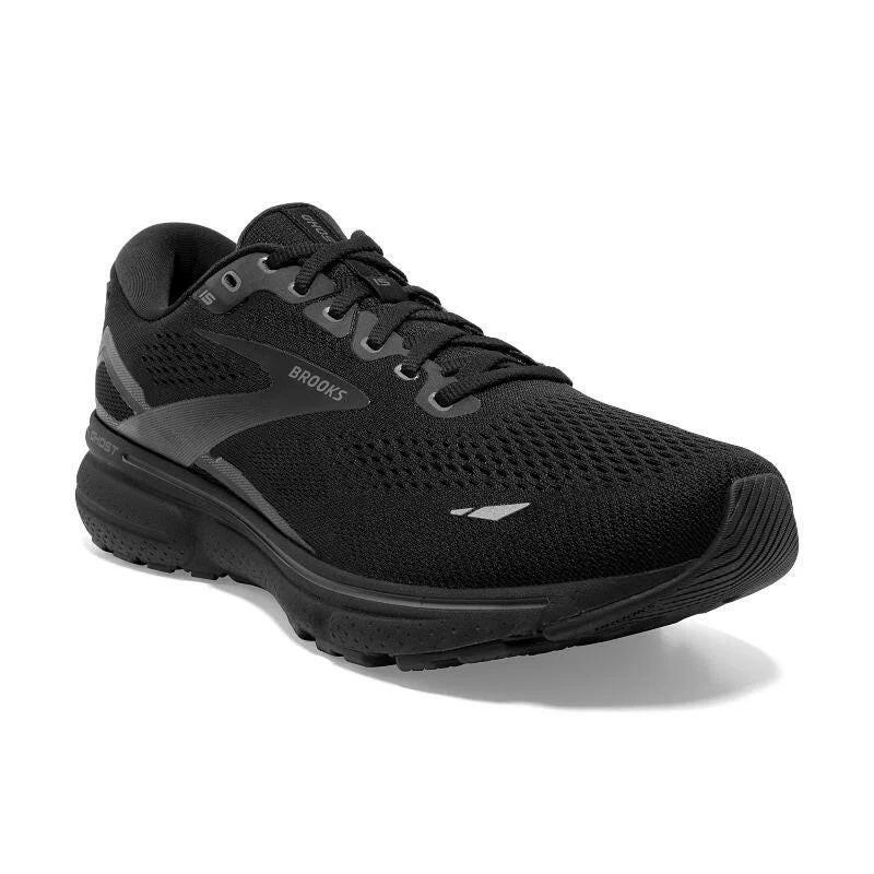 Men's running shoes with a wide toe box for comfortBrooks Ghost 15 Women's - Black/Black/Ebony Men's running shoes with a wide toe box for comfortBrooks Ghost 15 Women's - Black/Black/Ebony