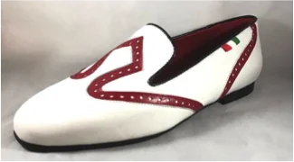 Wide - Width Latin Dance Shoes in Red with High Heels for a Sexy LookGran Gala Texas White & Red Wide - Width Latin Dance Shoes in Red with High Heels for a Sexy LookGran Gala Texas White & Red