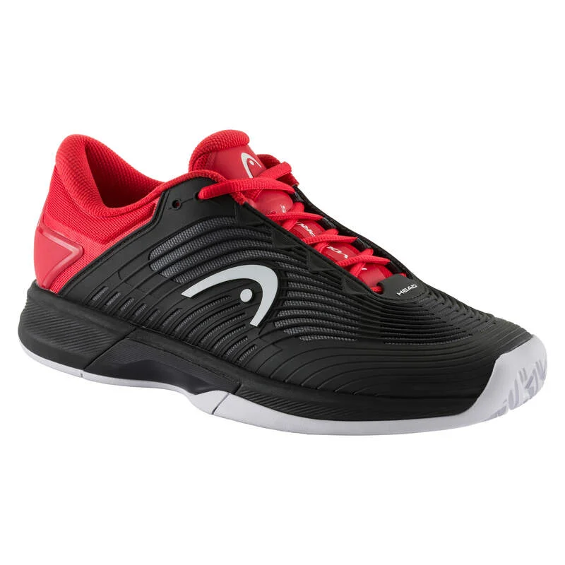 Men's retro - style tennis shoes with colorful accentsHead Men's Revolt Pro 4.5 (Black/Red) Men's retro - style tennis shoes with colorful accentsHead Men's Revolt Pro 4.5 (Black/Red)