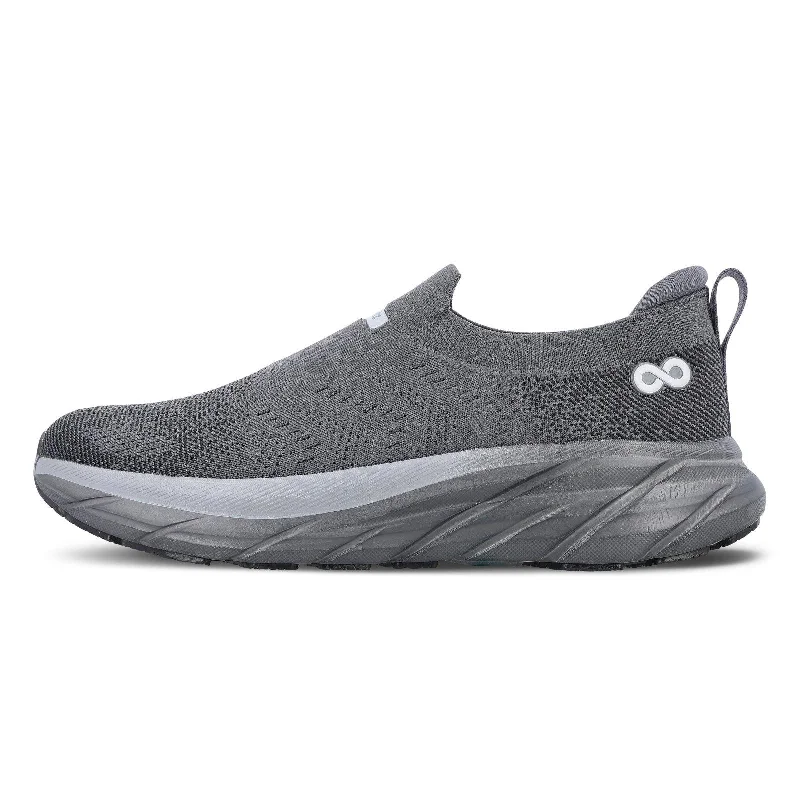 LOBER Men's Slip-on Walking Shoe - WS9139 Dark Grey