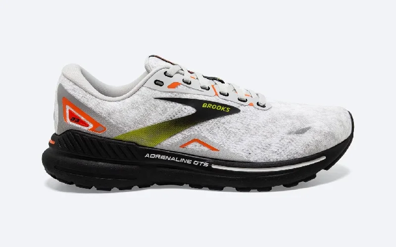Men's running shoes with a stability control systemMen's Brooks Adrenaline GTS 23 (Oyster/Black/Red Orange) Men's running shoes with a stability control systemMen's Brooks Adrenaline GTS 23 (Oyster/Black/Red Orange)