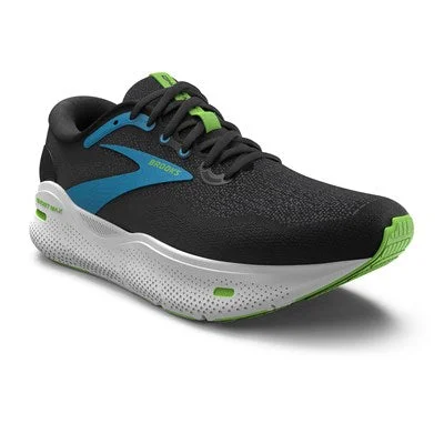 Men's running shoes with a carbon fiber plate for added propulsionMen's Brooks Ghost Max (Black/Atomic Blue/Jasmine) Men's running shoes with a carbon fiber plate for added propulsionMen's Brooks Ghost Max (Black/Atomic Blue/Jasmine)
