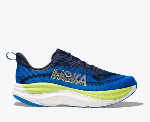 Men's running shoes with a brightly colored designMen's Hoka Skyflow (Varsity Navy) Men's running shoes with a brightly colored designMen's Hoka Skyflow (Varsity Navy)