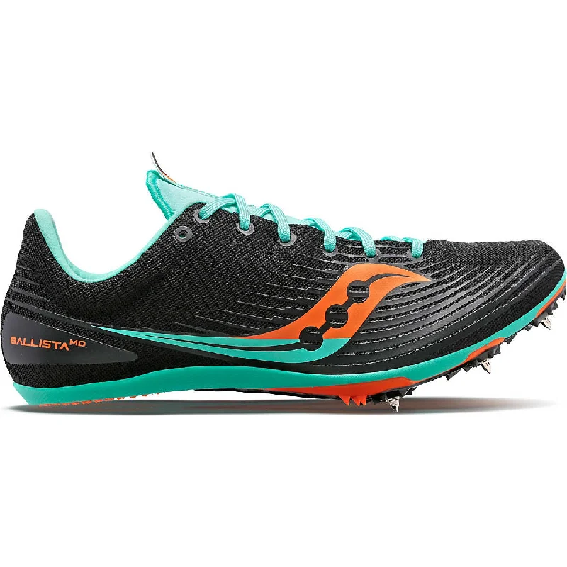 Men's running shoes with a high - energy return midsoleMen's Saucony Ballista MD (Black/Cool Mint) Men's running shoes with a high - energy return midsoleMen's Saucony Ballista MD (Black/Cool Mint)