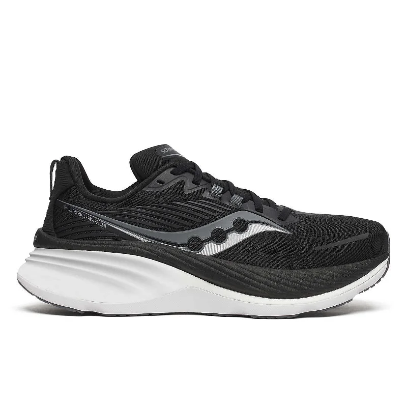 Cushioned men's running shoes for shock absorptionMen's Saucony Hurricane 24 (Black Carbon) Cushioned men's running shoes for shock absorptionMen's Saucony Hurricane 24 (Black Carbon)