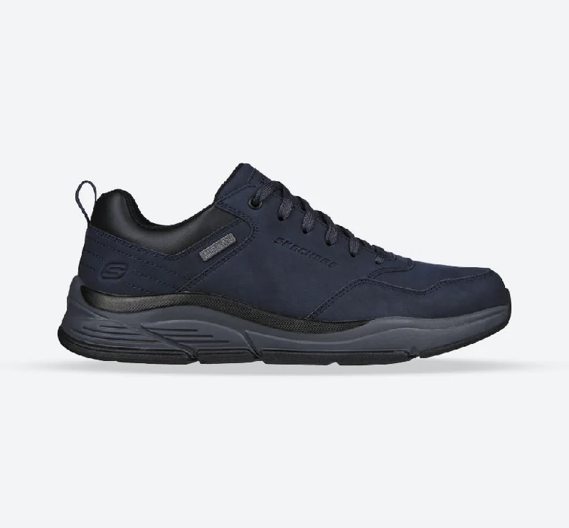 Men's Wide Fit Skechers 210021 Benago Hombre Walking Sneakers - Navy