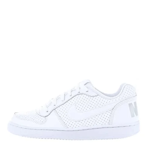 Cushioned men's running shoes for shock absorptionNike Unisex Court Borough Low (Gs) Basketballschuhe, Blanco White White White, 40 EU