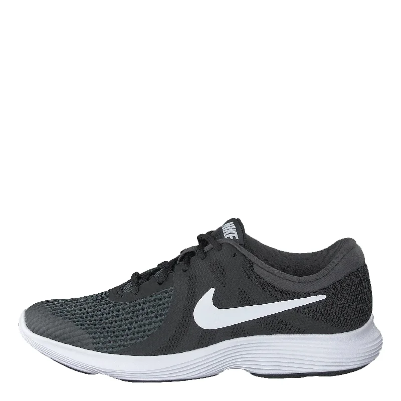 Men's running shoes with a high - energy return midsoleNike Unisex-Erwachsene Revolution 4 (GS) Laufschuhe, Schwarz (Black/White-anthracite 006) , 35.5 EU Men's running shoes with a high - energy return midsoleNike Unisex-Erwachsene Revolution 4 (GS) Laufschuhe, Schwarz (Black/White-anthracite 006) , 35.5 EU