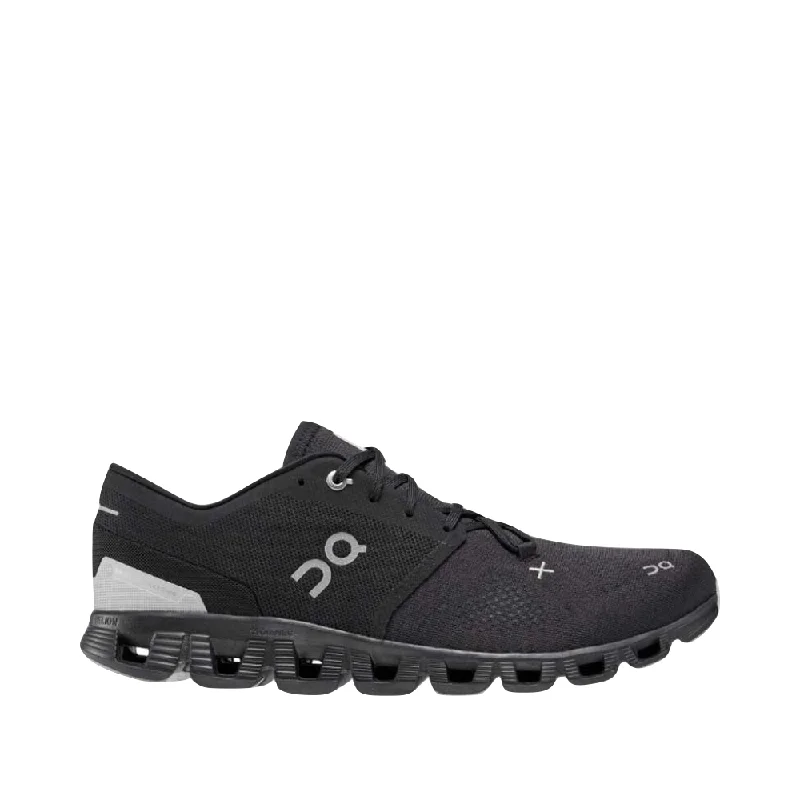 Men's sneakers with a stretchy side panel for flexibilityOn Men's Cloud X3 Training Sneaker in Black