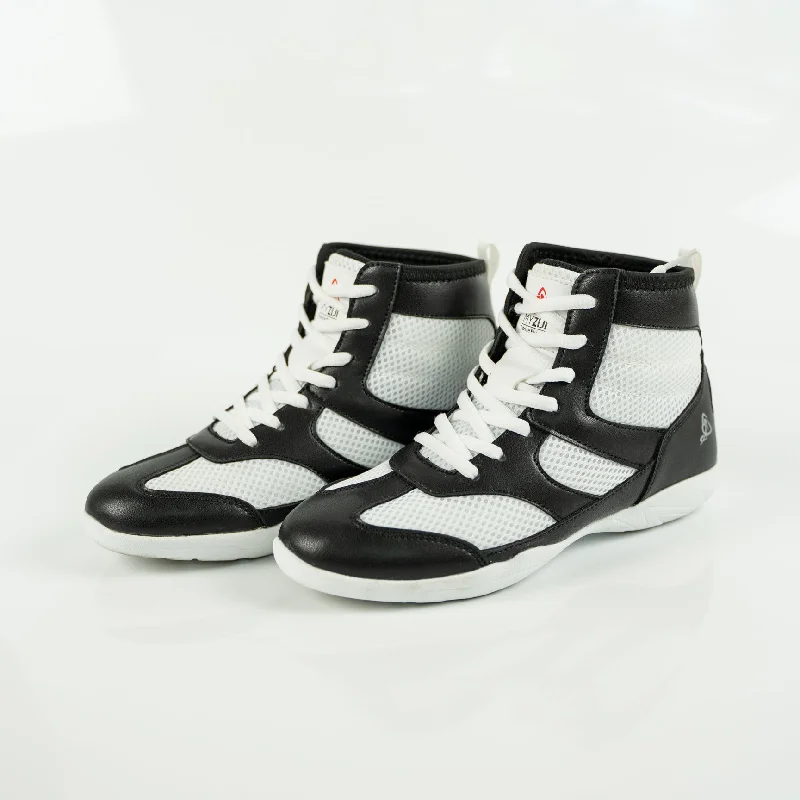 Women's Breathable Mesh Tap Dance Shoes in White for All - Day WearVigor Hightop Dance Sneakers - Black & White Women's Breathable Mesh Tap Dance Shoes in White for All - Day WearVigor Hightop Dance Sneakers - Black & White
