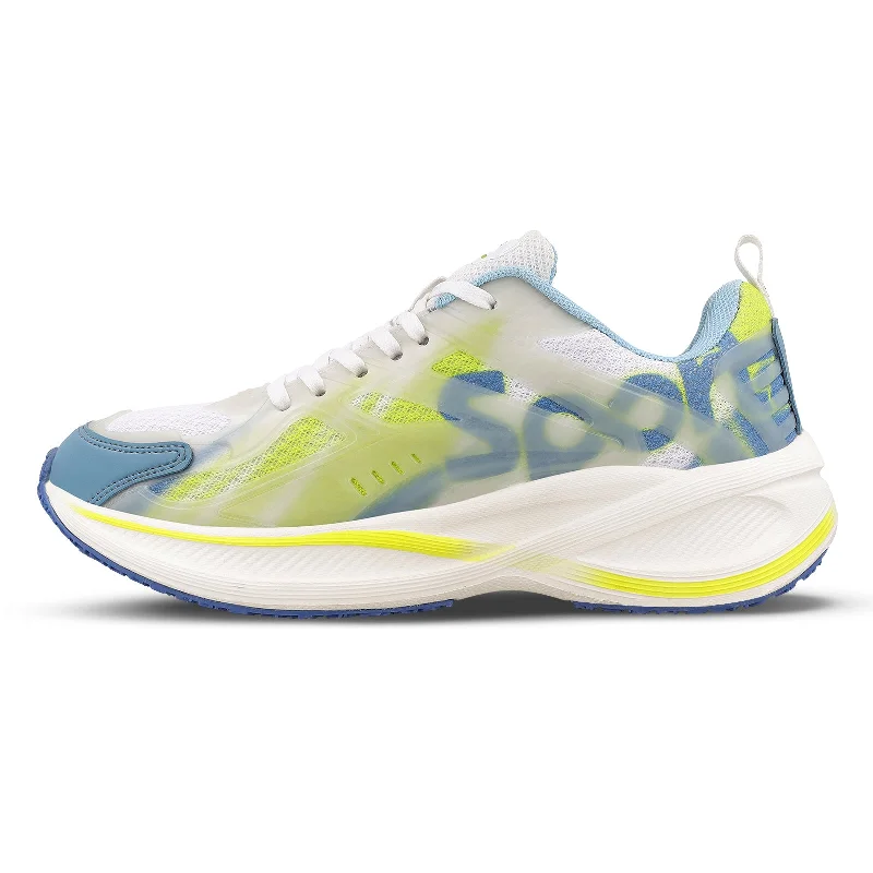 Men's Night Glow Sports Shoe - WS9134 White Green