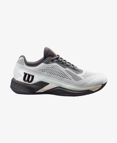 Men's tennis shoes with a herringbone outsole for tractionWilson Men's Rush Pro Shift 4.0 (Ballad Blue/Ebony/Orange)
