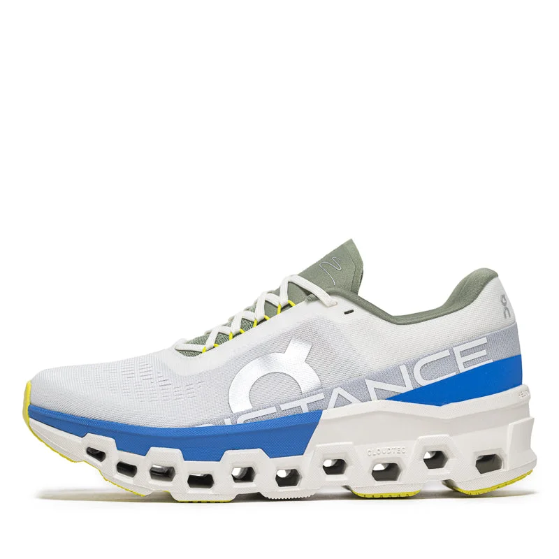 Men's sneakers with a high - energy return midsoleWomen's DISTANCE x On Cloudmonster 2 - White/Lapis Men's sneakers with a high - energy return midsoleWomen's DISTANCE x On Cloudmonster 2 - White/Lapis