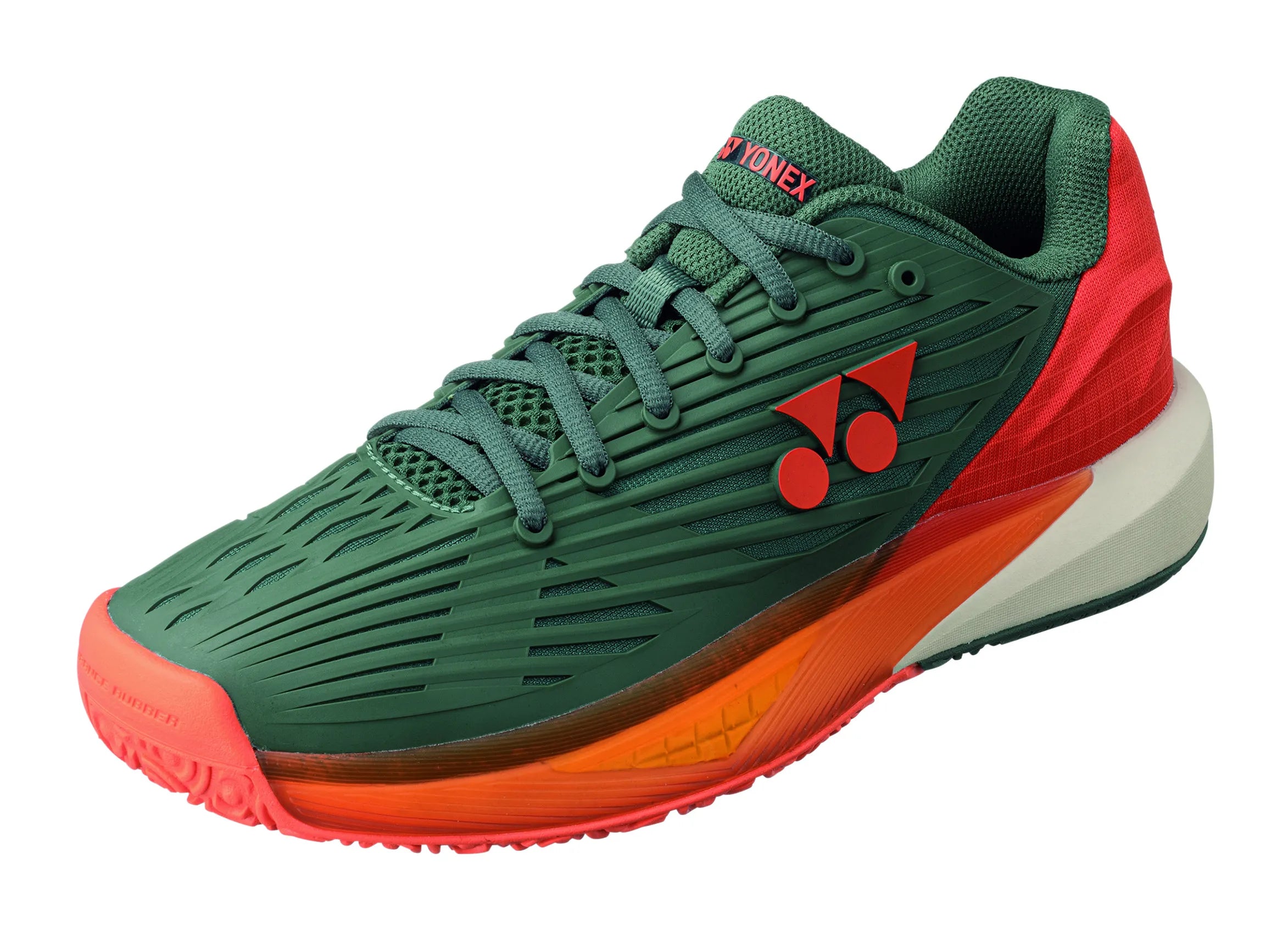 Men's retro - style tennis shoes with colorful accentsYonex Men's Eclipsion 5 Clay/Padel (Olive/Mandarin) Men's retro - style tennis shoes with colorful accentsYonex Men's Eclipsion 5 Clay/Padel (Olive/Mandarin)