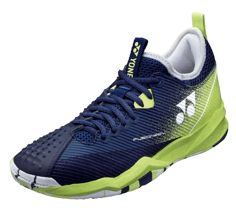 Men's high - top tennis shoes with a bold designYonex Men's FusionRev 4 (Lime/Navy) Men's high - top tennis shoes with a bold designYonex Men's FusionRev 4 (Lime/Navy)