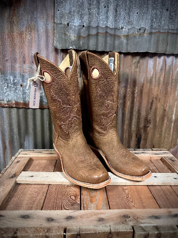 Men's cowboy boots with a suede shaftAnderson Bean Geronimo Bison Western Boot