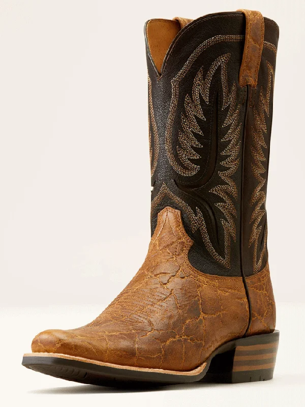 Men's cowboy boots with a rubber sole for tractionAriat 10051031 Mens Stadtler Cowboy Boot Smoked Tan Men's cowboy boots with a rubber sole for tractionAriat 10051031 Mens Stadtler Cowboy Boot Smoked Tan