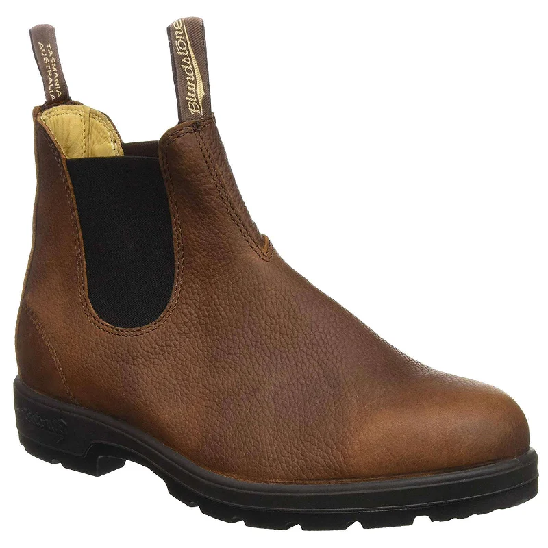 Men's two - tone ankle boots with a contrasting color scheme1445 Water-Resistant Leather Unisex Chelsea Boots