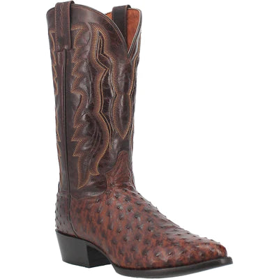Men's cowboy boots with a concho belt detailDan Post Pershing Full Quill Ostrich Boot Men's cowboy boots with a concho belt detailDan Post Pershing Full Quill Ostrich Boot
