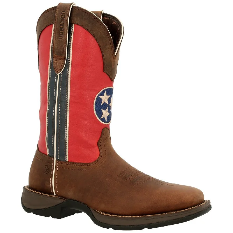 Men's cowboy boots with a rubber sole for tractionDurango Tennessee Tri-Star Western Boot Men's cowboy boots with a rubber sole for tractionDurango Tennessee Tri-Star Western Boot