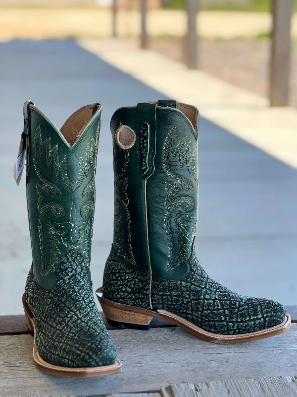 Alligator - print men's cowboy boots for a bold lookFenoglio Boot Co. | Green Safari Elephant Boot Alligator - print men's cowboy boots for a bold lookFenoglio Boot Co. | Green Safari Elephant Boot