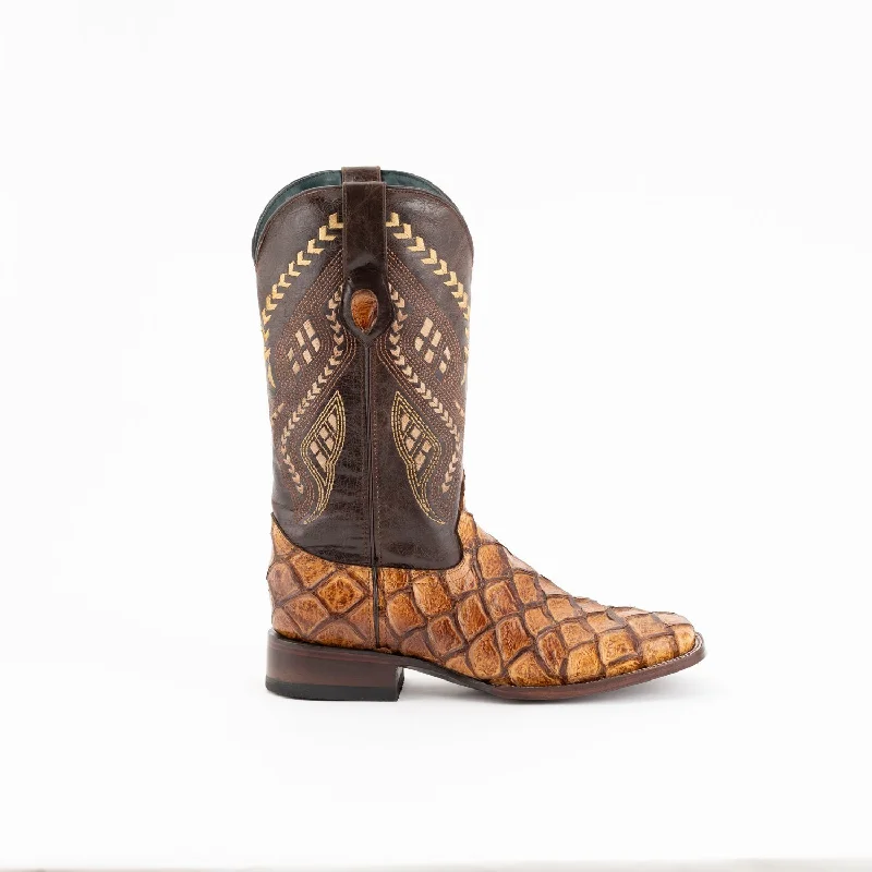 Men's cowboy boots with a scalloped edgeFerrini Mens Cigar Leather Bronco S-Toe Western Cowboy Boots Men's cowboy boots with a scalloped edgeFerrini Mens Cigar Leather Bronco S-Toe Western Cowboy Boots
