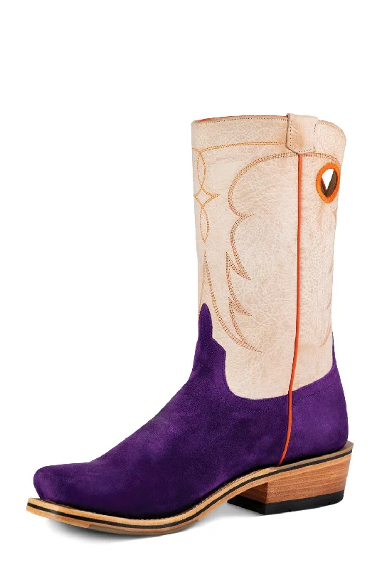 Men's cowboy boots with a scalloped edgeHorse Power Mens Top Hand Bleached Bone Leather Cowboy Boots Men's cowboy boots with a scalloped edgeHorse Power Mens Top Hand Bleached Bone Leather Cowboy Boots