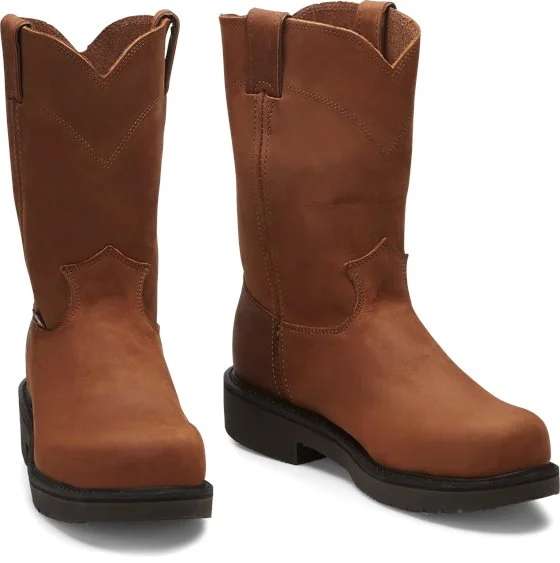 Men's cowboy boots with a heel guardJustin 10" Cargo Steel Toe Work Boot