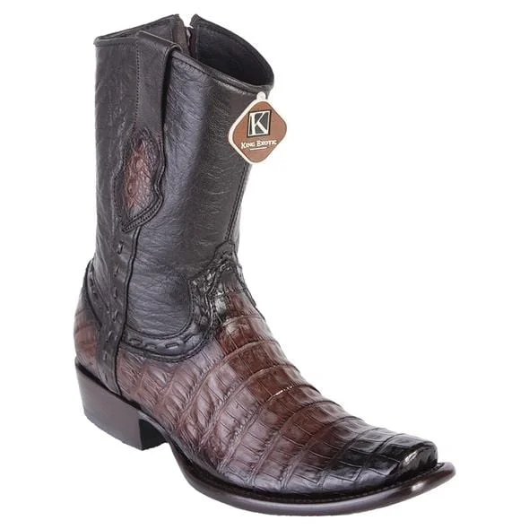 Men's King Exotic Caiman Belly Dubai Style Short Boot 479B8216