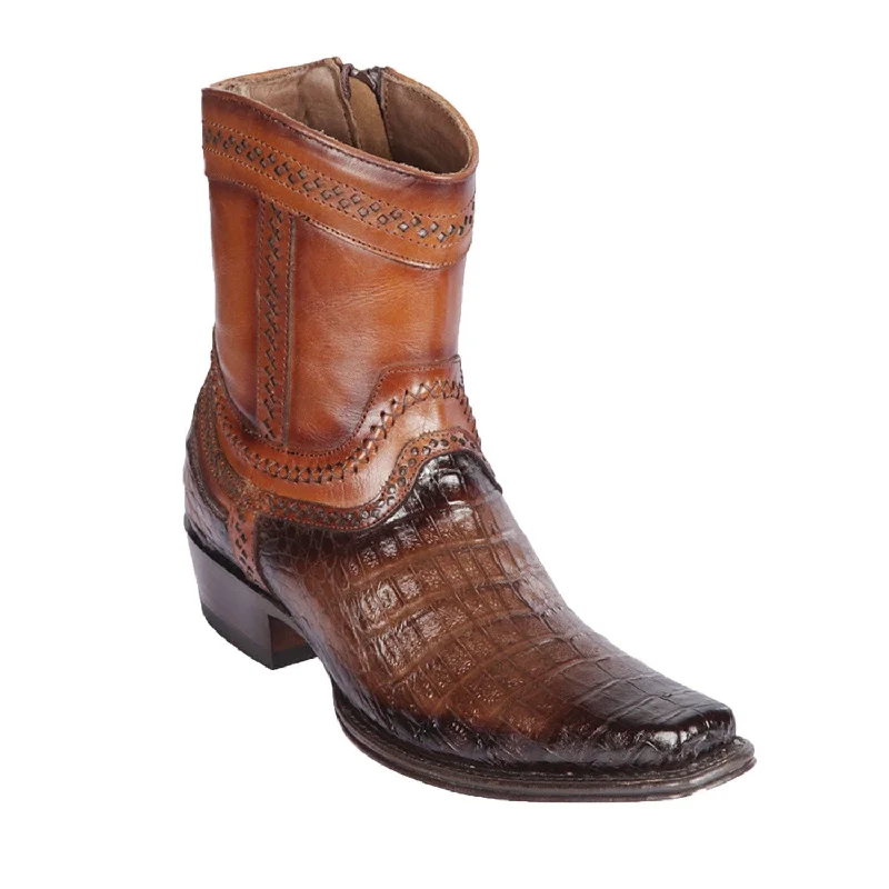 Men's Los Altos Caiman Belly European Toe Short Boot 76B8216