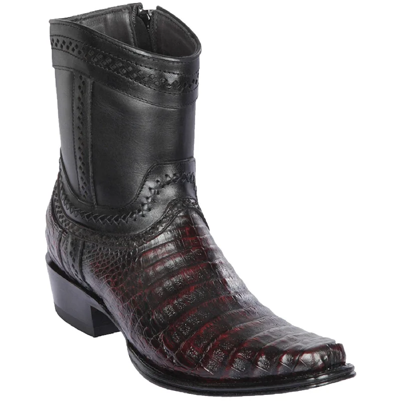 Men's Los Altos Caiman Belly European Toe Short Boot 76B8218