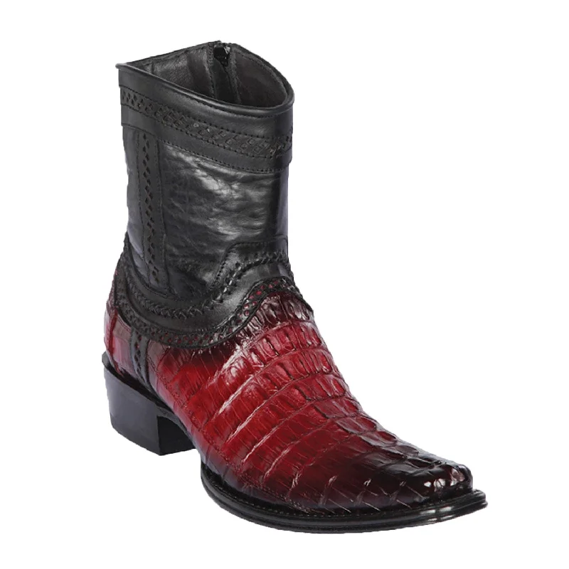 Men's Los Altos Caiman Tail European Toe Short Boot 76B0143