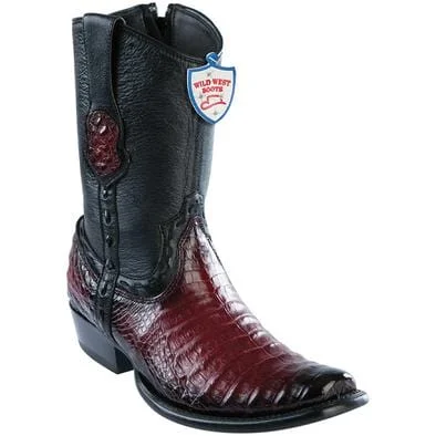 Men's Wild West Caiman Belly Dubai Toe Short Boot 279B8243