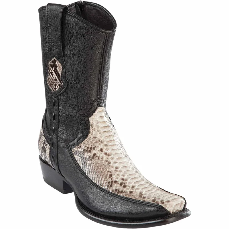 Men's Wild West Python with Deer Dubai Toe Short Boot 279BF5749