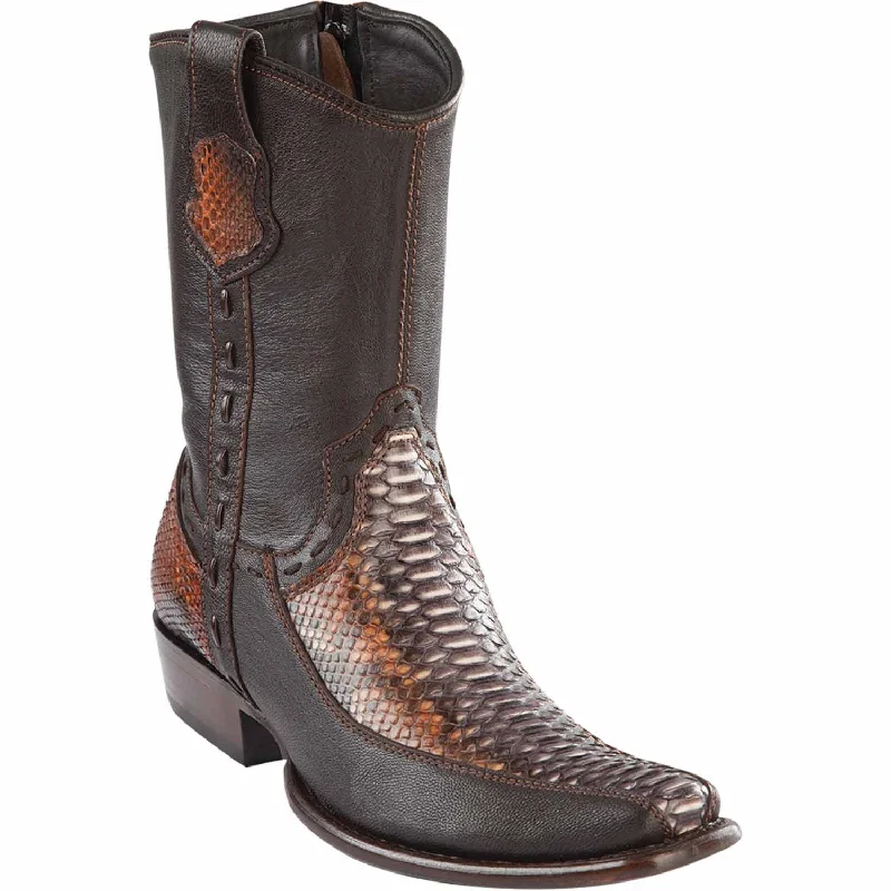 Men's Wild West Python with Deer Dubai Toe Short Boot 279BF5788