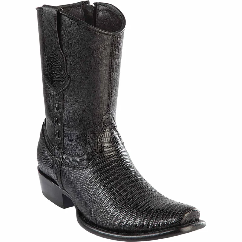 Men's Wild West Teju Lizard Skin Dubai Toe Short Boot 279B0705