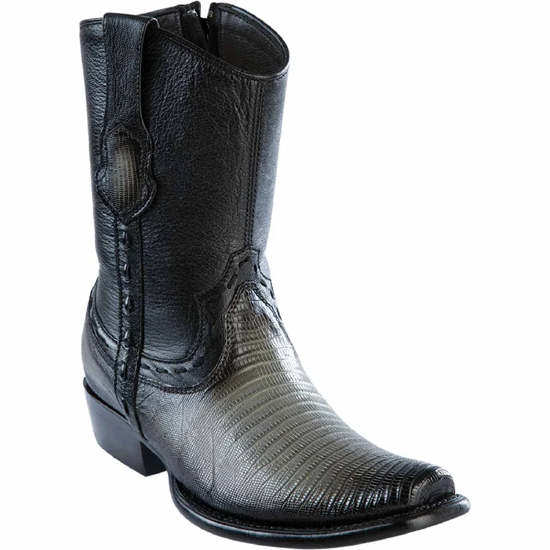 Men's Wild West Teju Lizard Skin Dubai Toe Short Boot 279B0738