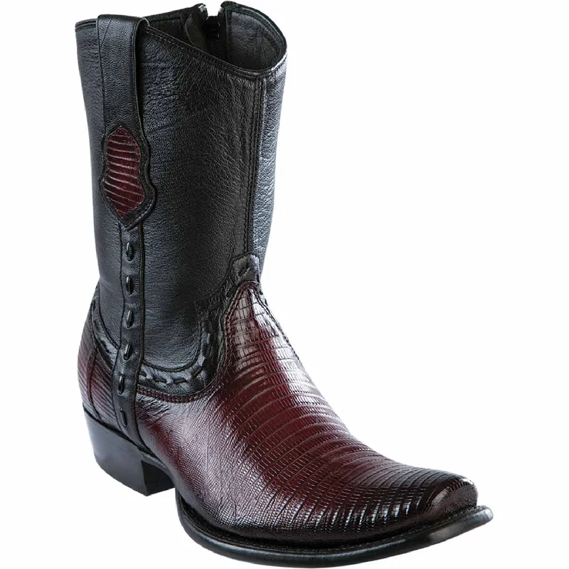 Men's Wild West Teju Lizard Skin Dubai Toe Short Boot 279B0743