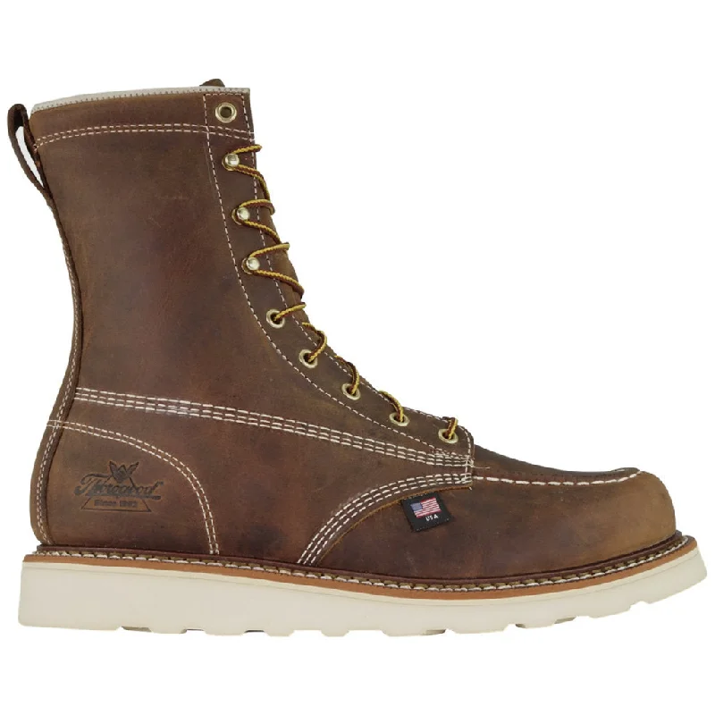Men's lightweight ankle boots for active lifestyles8 Inch Moc Toe Non Safety Crazyhorse Leather Men's Ankle Boots Men's lightweight ankle boots for active lifestyles8 Inch Moc Toe Non Safety Crazyhorse Leather Men's Ankle Boots