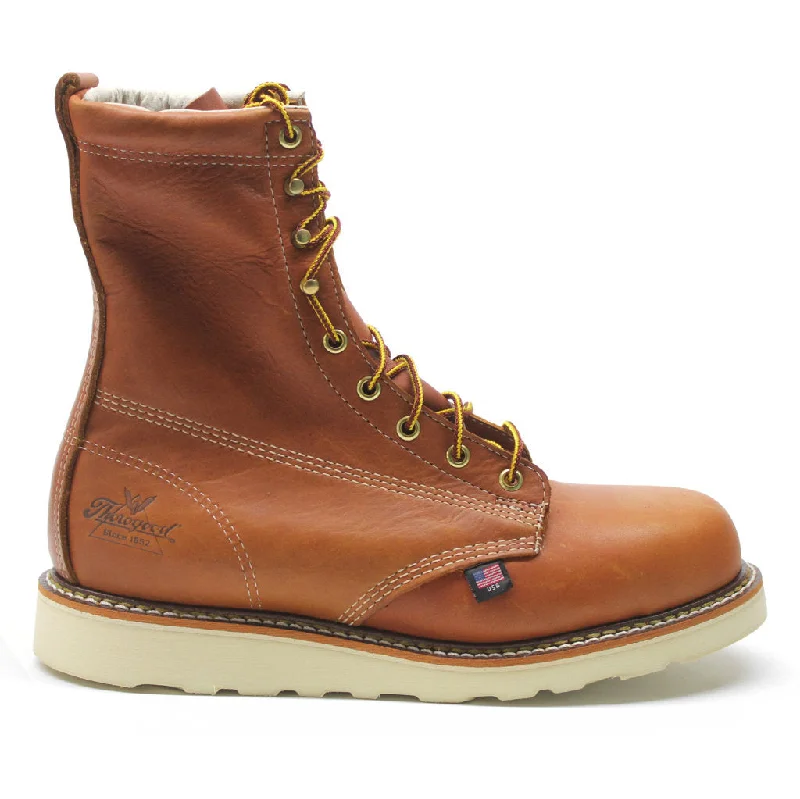 Men's leather and rubber hybrid ankle boots for versatile use8 Inch Plain Toe Safety Toe Leather Men's Work Boots Men's leather and rubber hybrid ankle boots for versatile use8 Inch Plain Toe Safety Toe Leather Men's Work Boots
