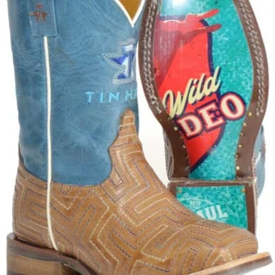 Tin Haul Square Toe Youth Boy's Maze Bullrider Boot