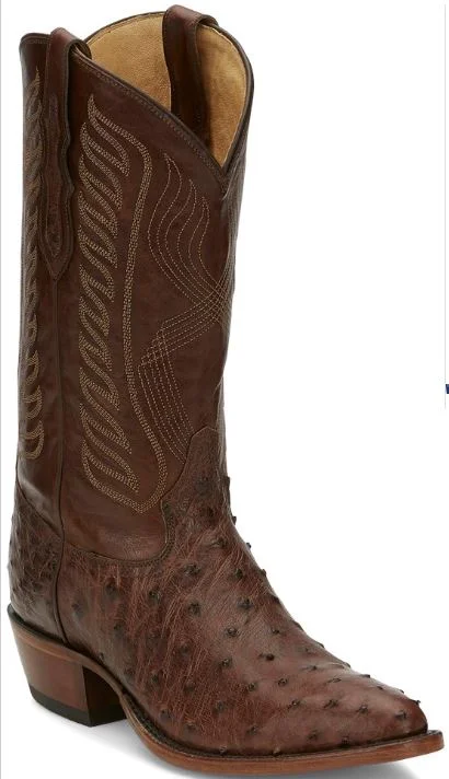 Men's cowboy boots with a rubber sole for tractionTony Lama MCcandles Full Quill Ostrich Men's cowboy boots with a rubber sole for tractionTony Lama MCcandles Full Quill Ostrich
