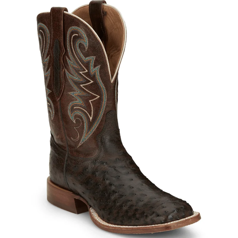 Men's cowboy boots with a heel guardTony Lama Men's Foster Brown Sienna Full Quill Ostrich Western Boots EP6098 Men's cowboy boots with a heel guardTony Lama Men's Foster Brown Sienna Full Quill Ostrich Western Boots EP6098